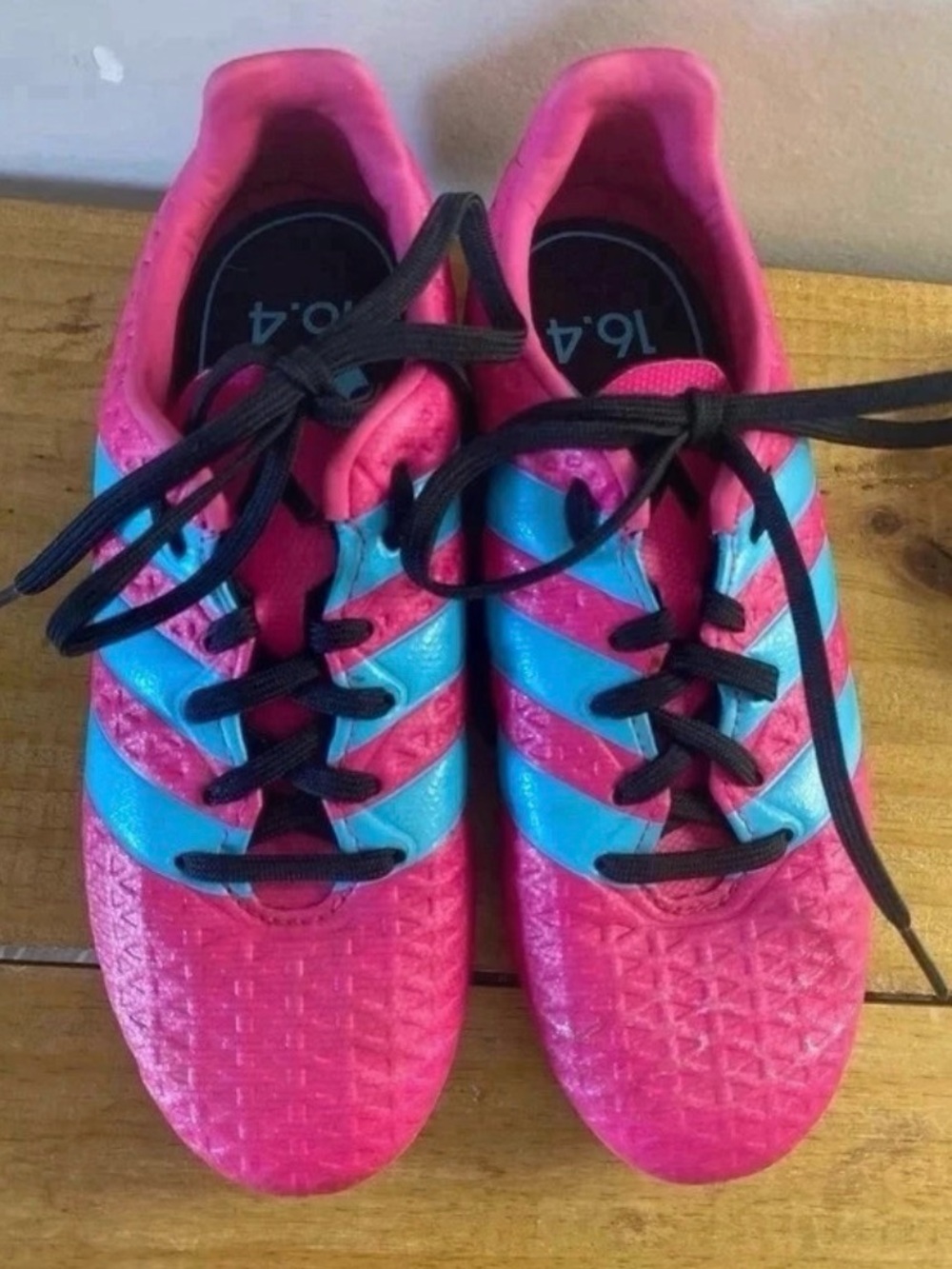 Youth Girls 1.5 Pink and Blue Athletic Sneakers
